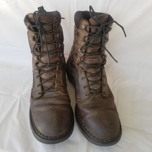 Vintage Leather Supersole Red Wing Work Boots Size 11 Leather Lace